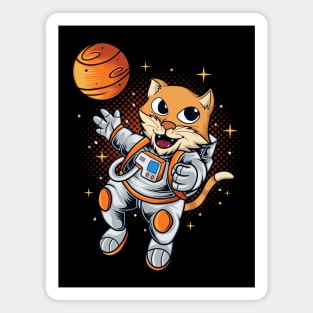 cat space planet Magnet